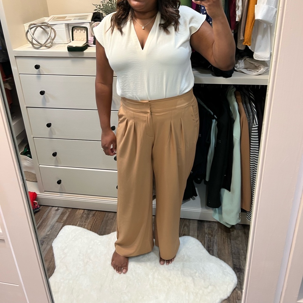 Torrid Camel Wide Leg Pants for Women